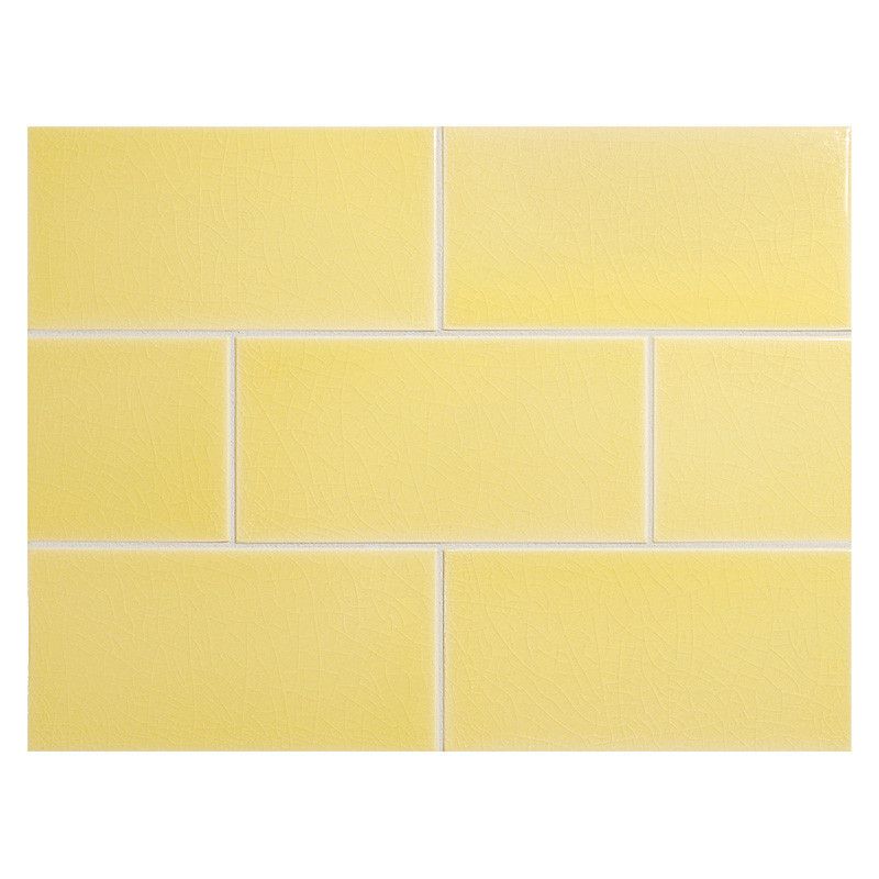 Vermeere Ceramic Tile | Yellow Crackle | 3