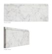 12" x 5" Base Molding | Carrara Claro Light - Honed | Stone Molding Collection