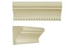 2-3/8" x 6" Classical Rail with Beads | Sheer Natural - Crackle | Vermeere Ceramic Molding