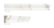 12" x 1-3/4" Marble Chair Rail | Calacatta - Honed | Stone Molding Collection