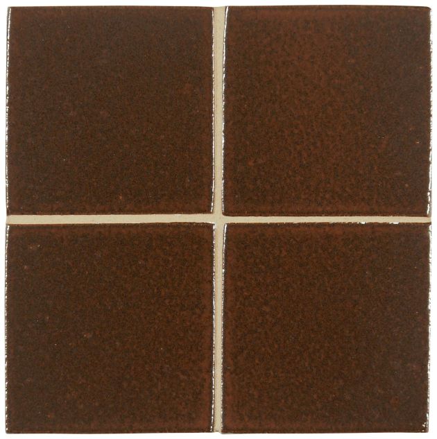 3" x 3" ceramic field tile in Rust color with a gloss finish.