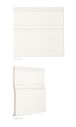 6" x 6" Baseboard | White - Crackle | Bridgehampton Ceramic Collection