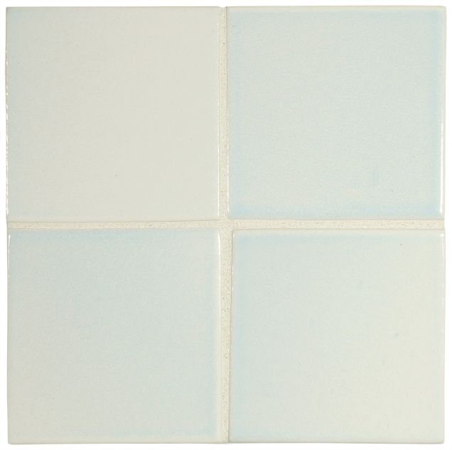 3" x 3" ceramic field tile in Cirrus color with a gloss finish.