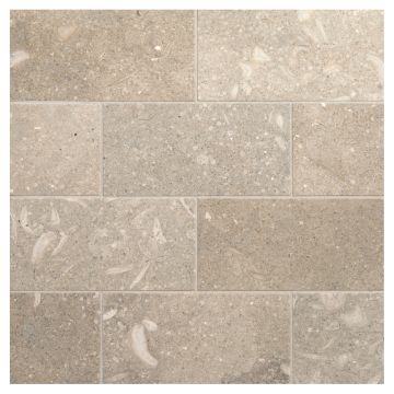 3" x 6" Subway Tile in honed Oceanus Green limestone.