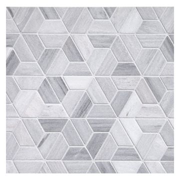 Gami-Oshei mosaic tile in polished Asher marble.