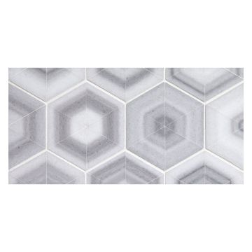 Hexart Mosaic | Matte Brass, Thassos Select, Nero Marquina Hexart Mosaic | Matte Brass, Thassos Select, Nero Marquina