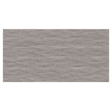 Elegrano 12" x 24" Decoro Porcelain Tile in Dark Grey with a natural matte finish.