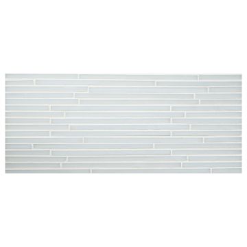 Stalks katami glass mosaic in Opal color with a gloss finish.