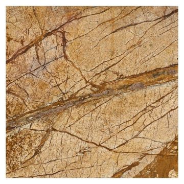12" square tile in polished Earth Storm Brown marble.
