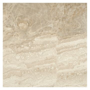 12" square tile in polished Caracolla marble.