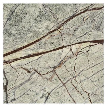 12" square tile in polished Earth Storm Green marble.