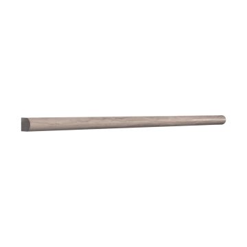 1/2" x 12" Pencil Trim in honed Athens Gray marble.