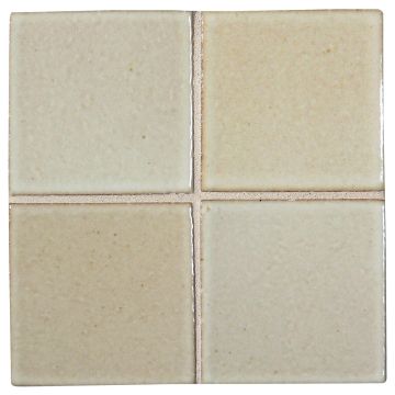 3" x 3" ceramic field tile in Ash White color with a gloss finish.