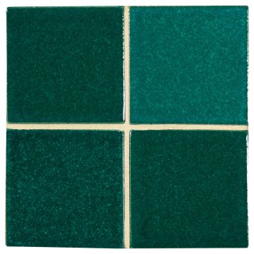 3" x 3" ceramic field tile in Emerald color with a gloss finish.
