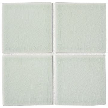 3" x 3" ceramic field tile in Franklin color with a glossy crackle finish.