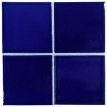 3" x 3" ceramic field tile in Midnight-P color with a gloss finish.