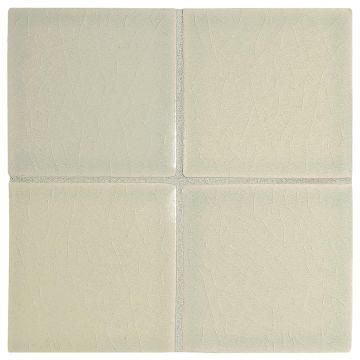 3" x 3" ceramic field tile in Midori color with a glossy crackle finish.