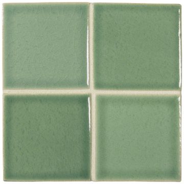 3" x 3" ceramic field tile in Sage color with a gloss finish.