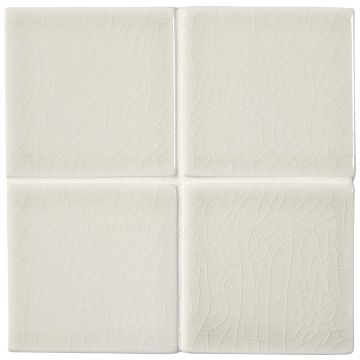 3" x 3" ceramic field tile in Woodward color with a glossy crackle finish.
