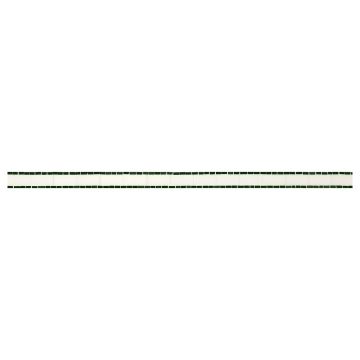 1-1/4" Baldwin mosaic border using Thassos and Nomen Green marble.