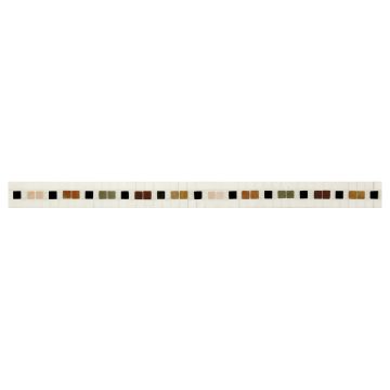 1-3/4" Mondrian mosaic border using various marble colors.