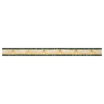 2" Adele mosaic border using various marble colors.