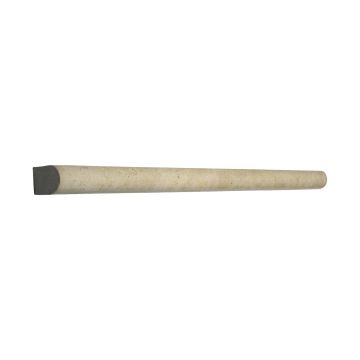 5/8" x 12" pencil trim in honed Castelo Gold limestone.