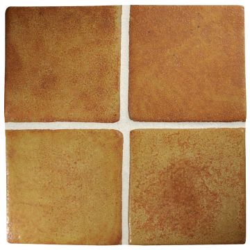 3" square ceramic tile in Yellowstone color with a matte finish.