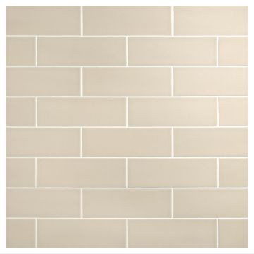 3" x 9" Subway Tile | Greige - Gloss | Sazon Ceramics
