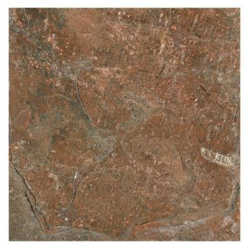 12" square tile in natural cleft finished Copper Multi slate.
