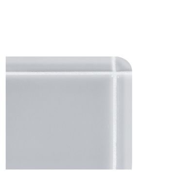 1/2" x 12" Quarter Round corner piece in glossy Grey It Be color.