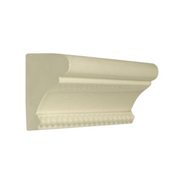 Vermeere Classical Rail with Beads ceramic molding in Sheer Natural Crackle.