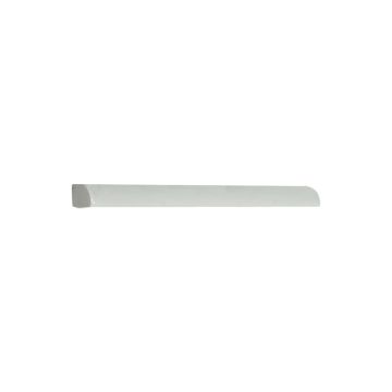 Vermeere quarter round ceramic trim in Light Ocean Breeze gloss.