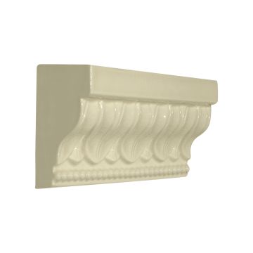 Vermeere Victorian Cap ceramic molding in Sheer Natural Crackle.