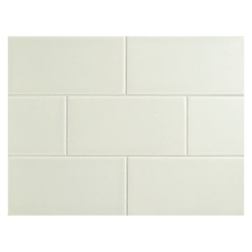Vermeere 3" x 6" ceramic subway tile in Serene Green with a matte finish.