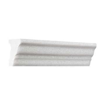 1.2" x 6"  Chair Molding in Seff Grey with a Deep Glaze Crackle, from the Waterpool Ceramics collection.