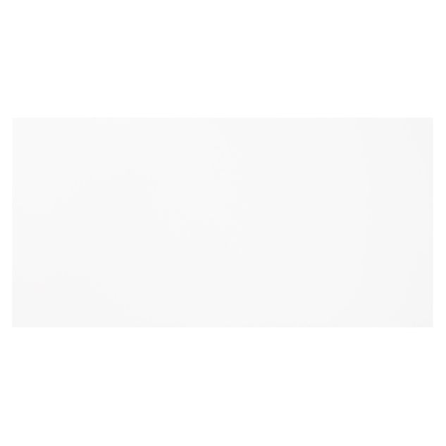12" x 24" Ultra Flat large ceramic field tile in a glossy white color. 