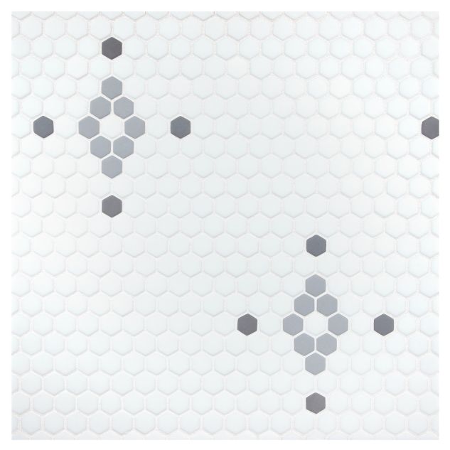 Salsito glass mosaic in White
