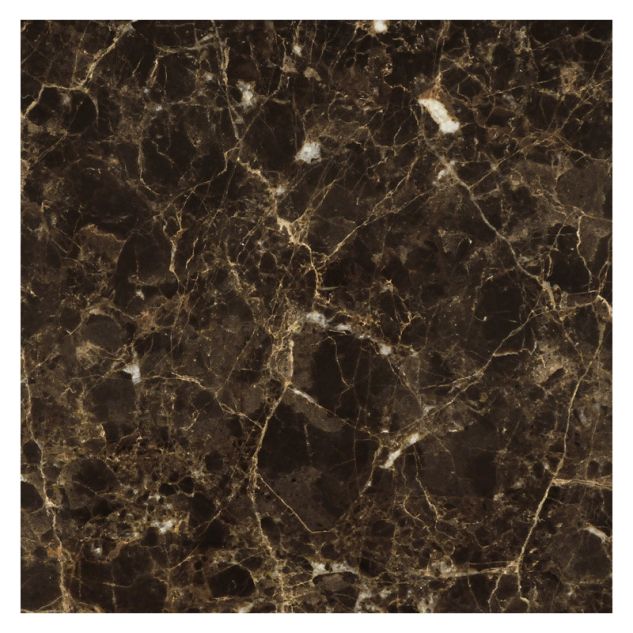 12" Square Tile in polished Kingsley Dark marble.