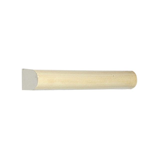 Tiepolo 6" Half Round ceramic liner in Vellum with a gloss finish.