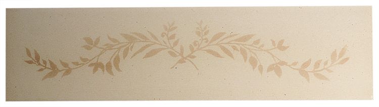 Tiepolo Screen Printed Olympia ceramic liner in Champagne and Olive.