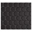 1" porcelain penny round mosaic tile in matte finished Midnight Black color.