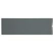 4" x 12" glass field tile in Camelot Gray color with a gloss finish.