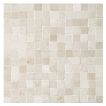 3/8" Square tight joint mosaic in polished Bourges Beige marble.