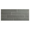 2" x 12" field tile in natural cleft finished Montauk Gray slate.