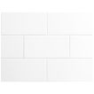 4" x 8" ceramic field tile in white with a gloss finish.