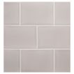 3" x 6" Subway Tile | Grey Stone Marble - Gloss | Vermeere Ceramics
