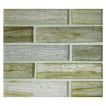 1" x 4" Brick glass mosaic in Selium color with a natural finish.