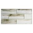 2" x 6" glass tile in Selium color with a natural finish.