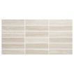 1" x 4" Stacked porcelain mosaic tile in Cara with a matte finish.
